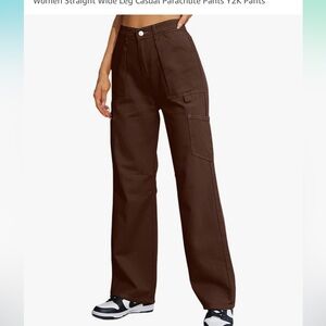 Dark brown cargo pants
